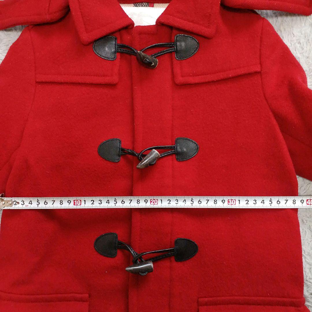 バーバリー　キッズダッフルコート　メガチェック　ホースロゴ　牛革トグル