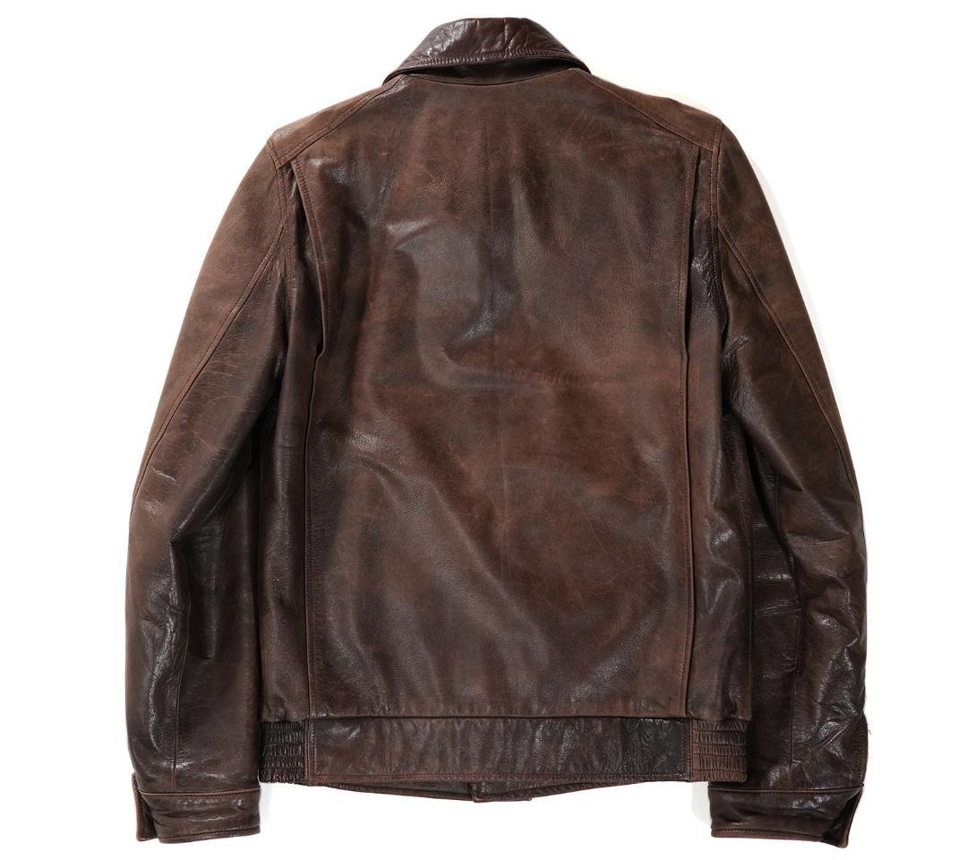 00s A.P.C. ラムレザー ジャケット 羊革 イーストバイウエスト XS