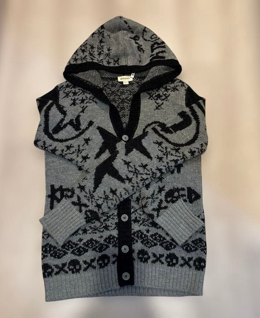 ディーゼル★DIESEL★ニットセーターカーディガン★Lサイズ★クリーニング済★