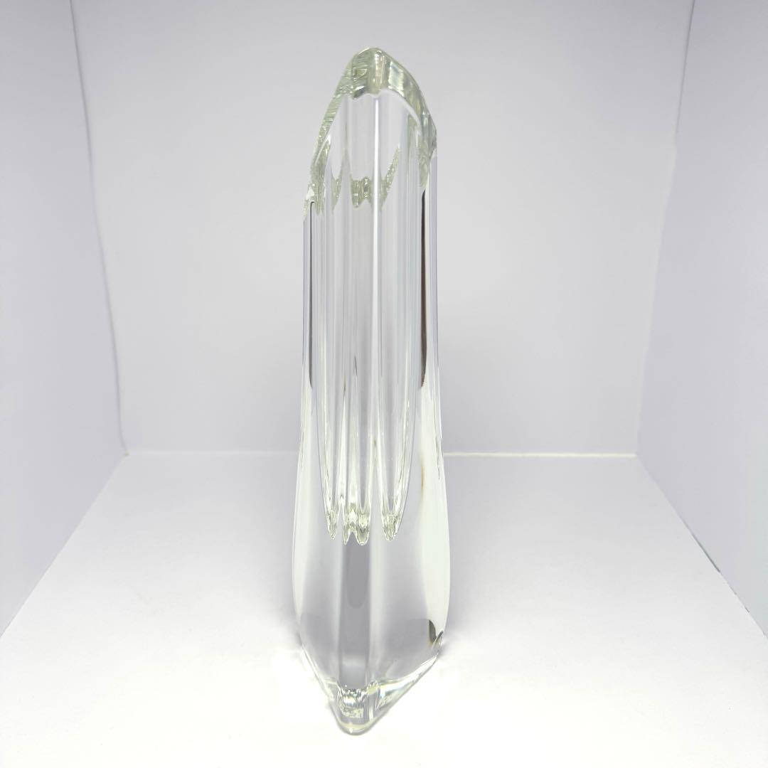 未使用 廃盤 Baccarat バカラ クリスタルローズ フラワーベース 花瓶