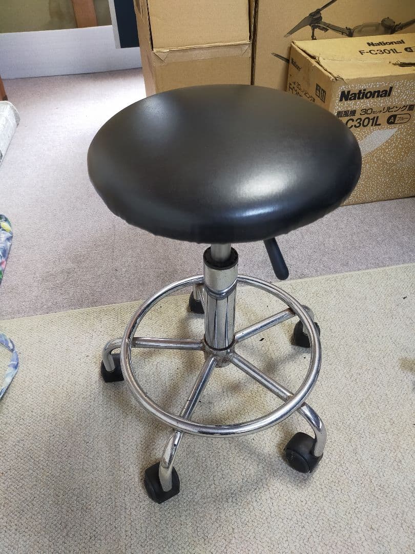 スツール 丸椅子 キャスター付き 美容師 理容師 スタイリスト用