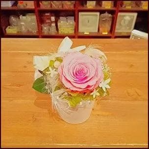 【高級プリザーブドフラワー】桜＆ピンクローズ フラワーアレンジメント