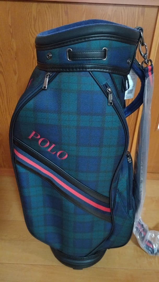 ポロ ラルフローレン　キャディバッグ　ブラックウォッチチェック