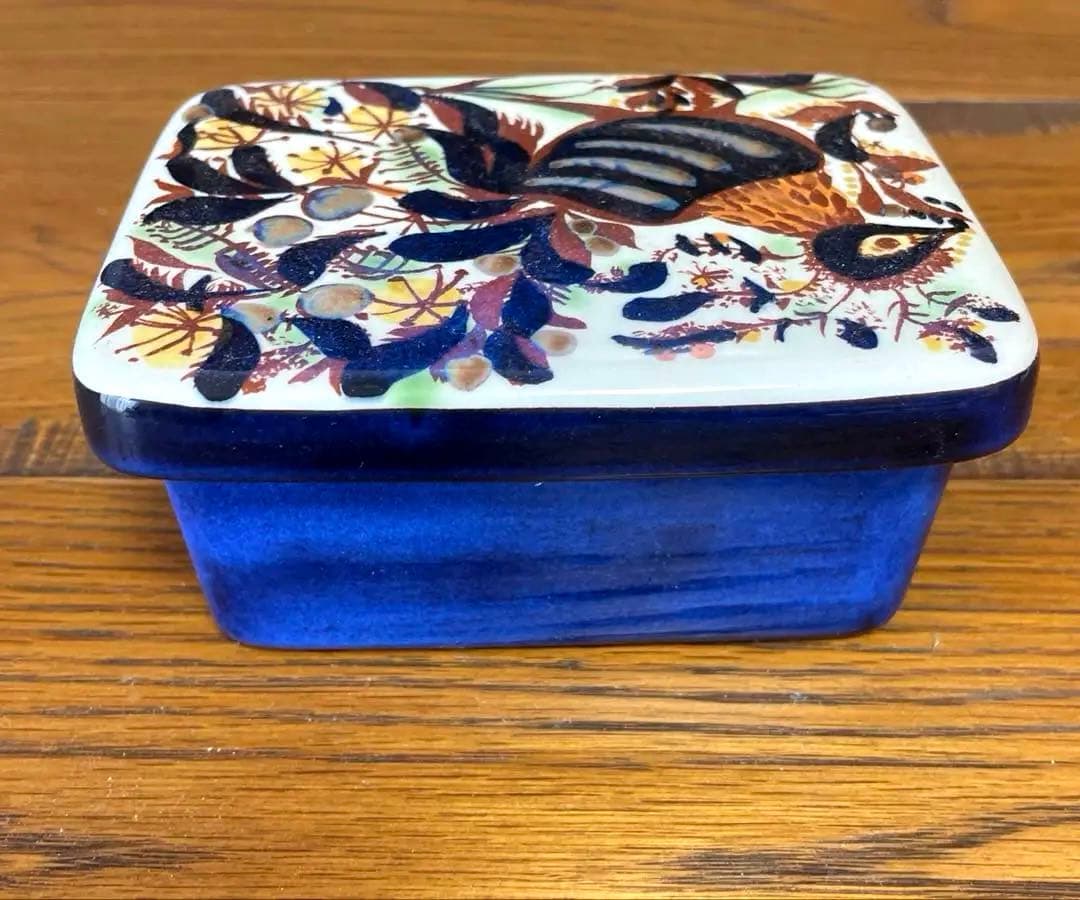 ロイヤルコペンハーゲン テネラ Tenera 孔雀　バター ケース