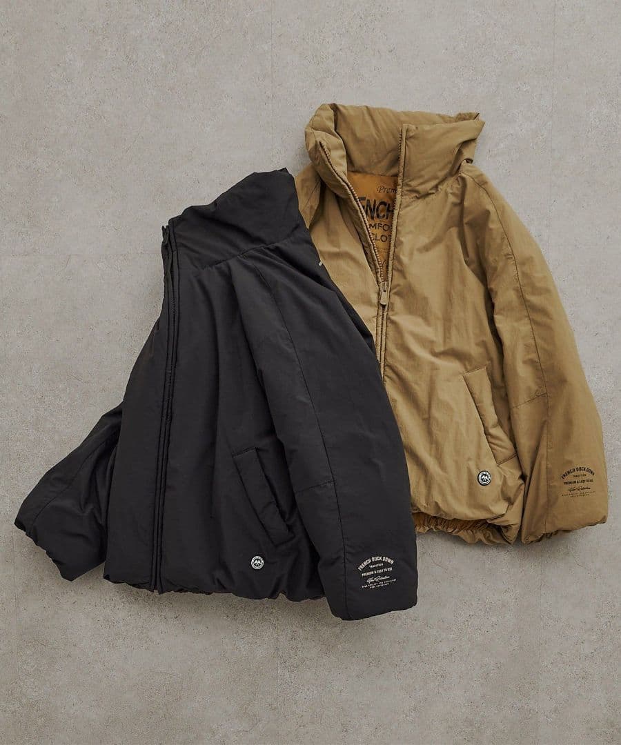 新品 25AW フレンチダックダウンジップアップジャケット