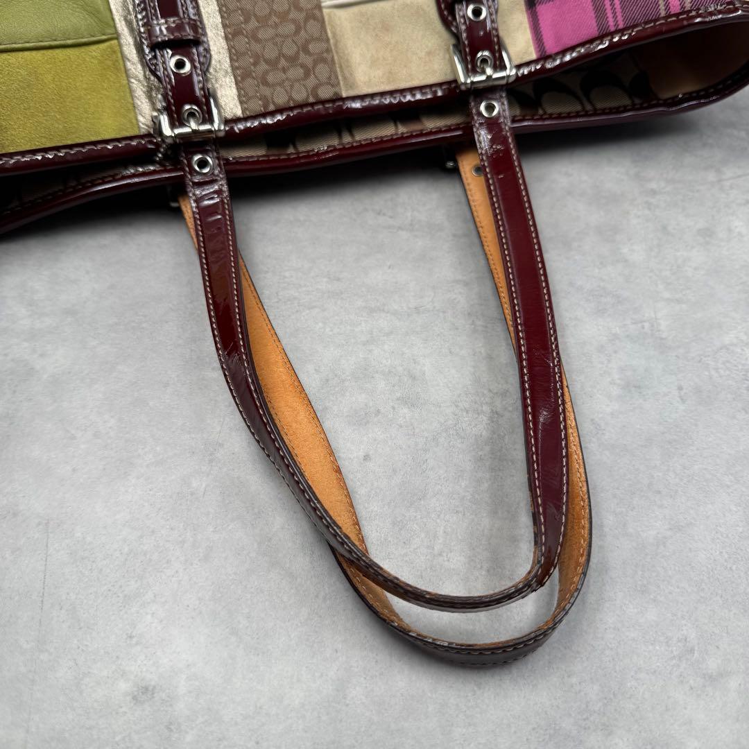 コーチ パッチワーク トートバッグ マルチカラー 1437