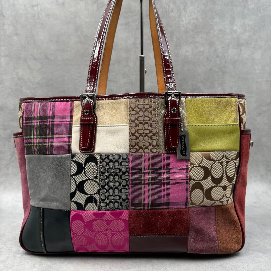 コーチ パッチワーク トートバッグ マルチカラー 1437