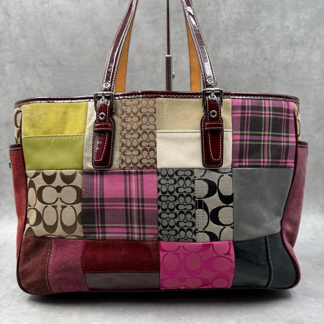 コーチ パッチワーク トートバッグ マルチカラー 1437