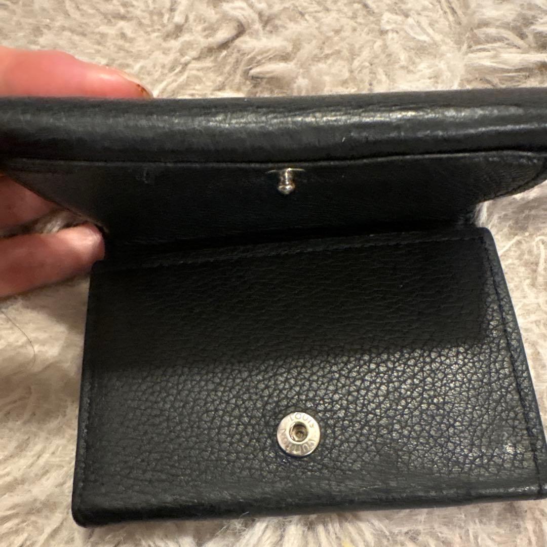 ヴィトン　ポルトフォイユ　ロック　ミニ　Wホック三つ折り財布