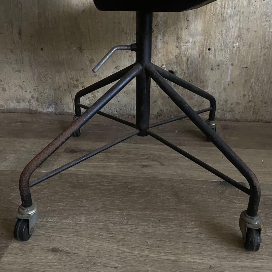 インダストリアル　チェア　キャスターチェア　オフィスチェア　ヴィンテージ　レトロ
