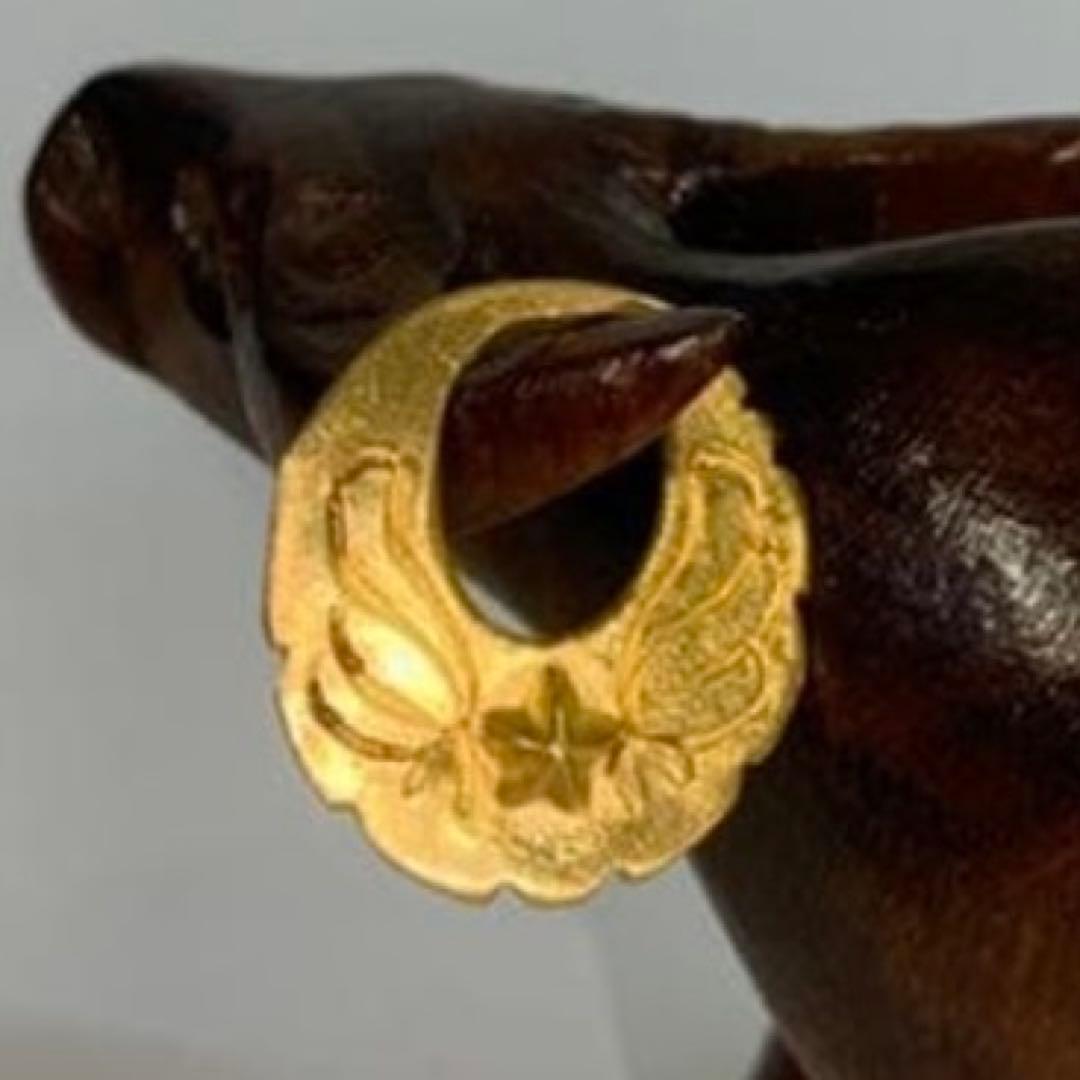 The bingo brothers K24 純金 ピアス片耳 左耳用