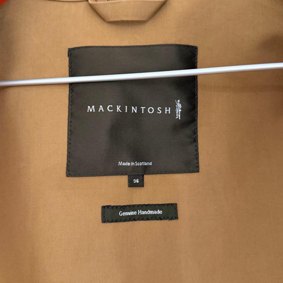 MACKINTOSH ゴム引き ステンカラーコート　36 メンズ