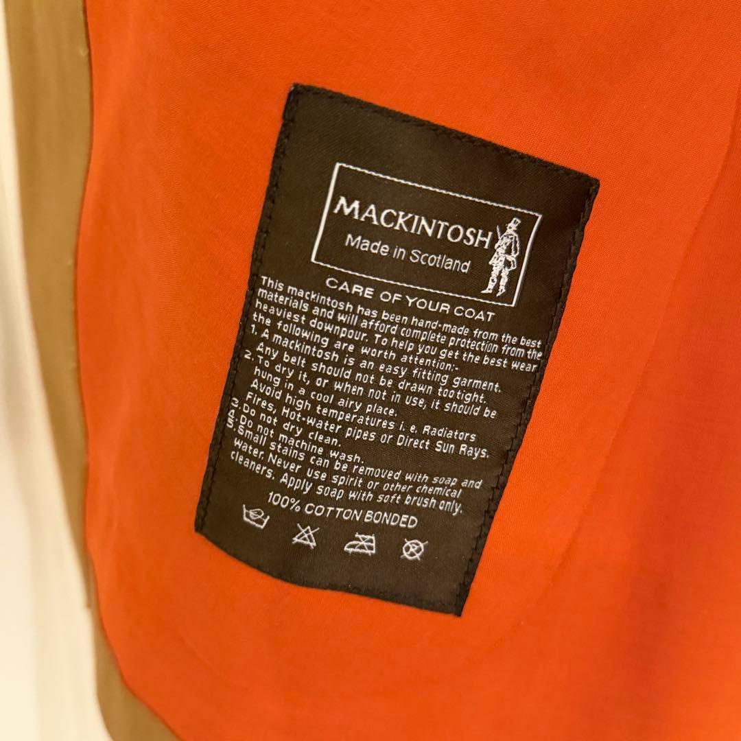 MACKINTOSH ゴム引き ステンカラーコート　36 メンズ
