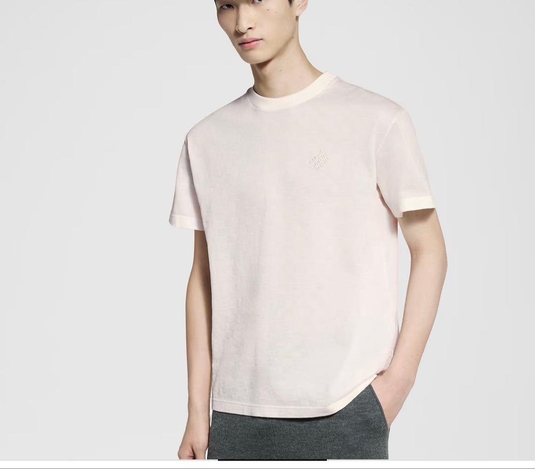 美品　ルイヴィトン　ダミエコットンピケTシャツ　ＸＬ