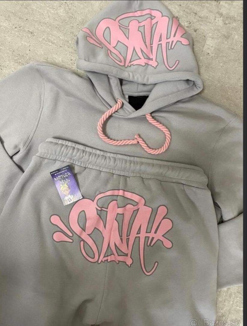 Syna World グレー×ピンク　スエット