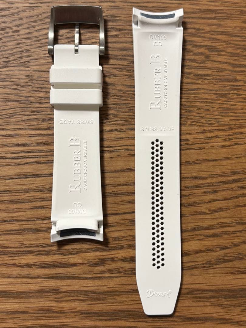 【着用1回】定価4.2万ROLEXデイトナ用 極美RUBBER B 【尾錠付】