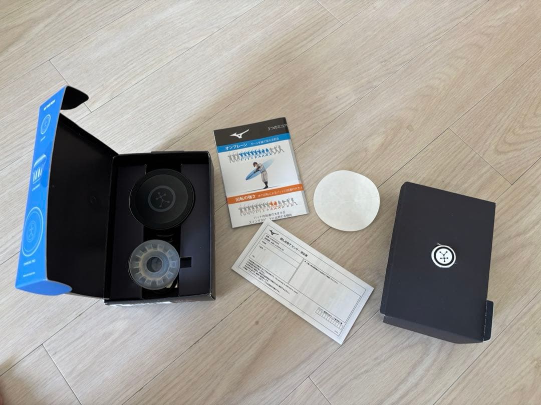 ミズノ　BLAST BASEBALL スイング解析機器