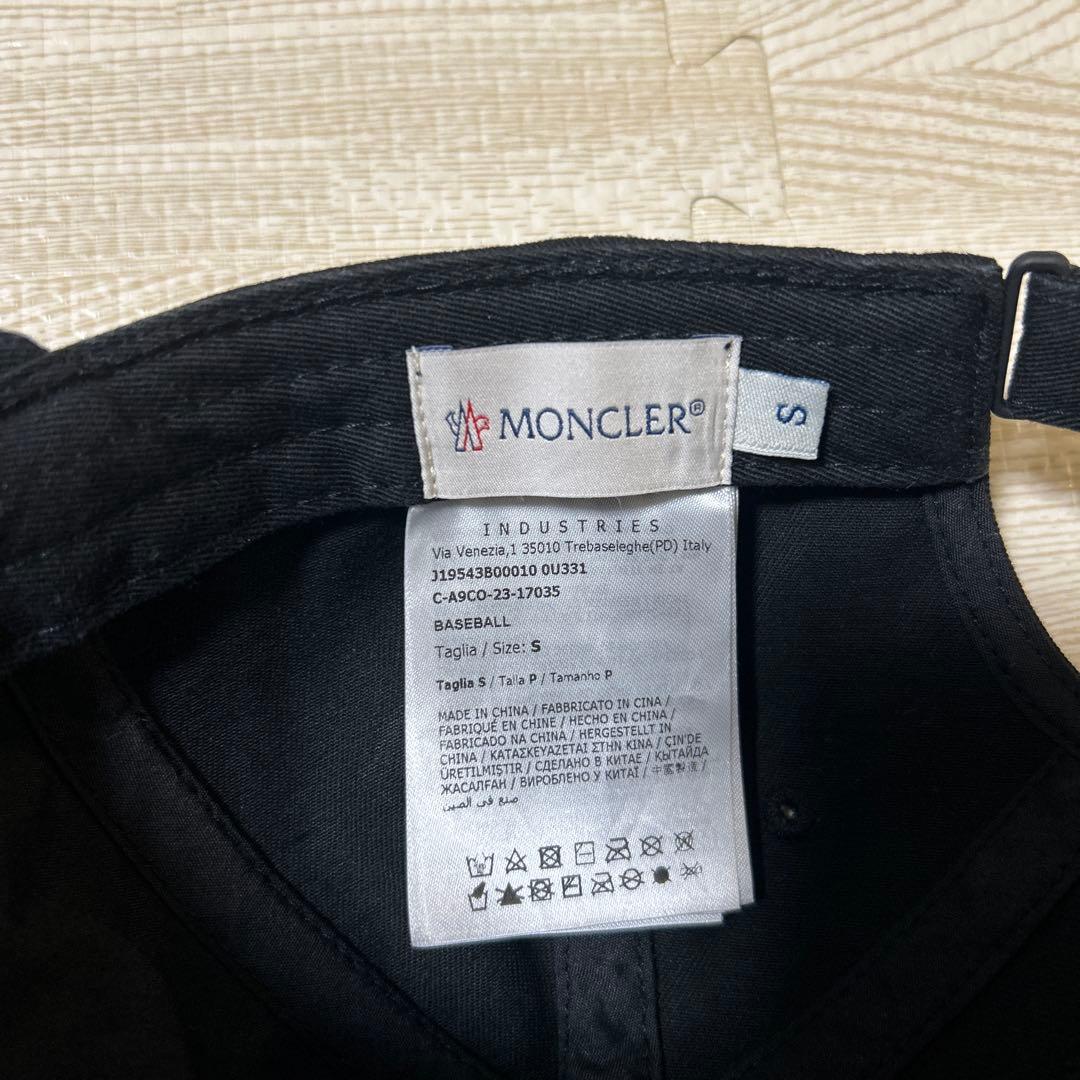 MONCLER キッズキャップ　ブラック　S
