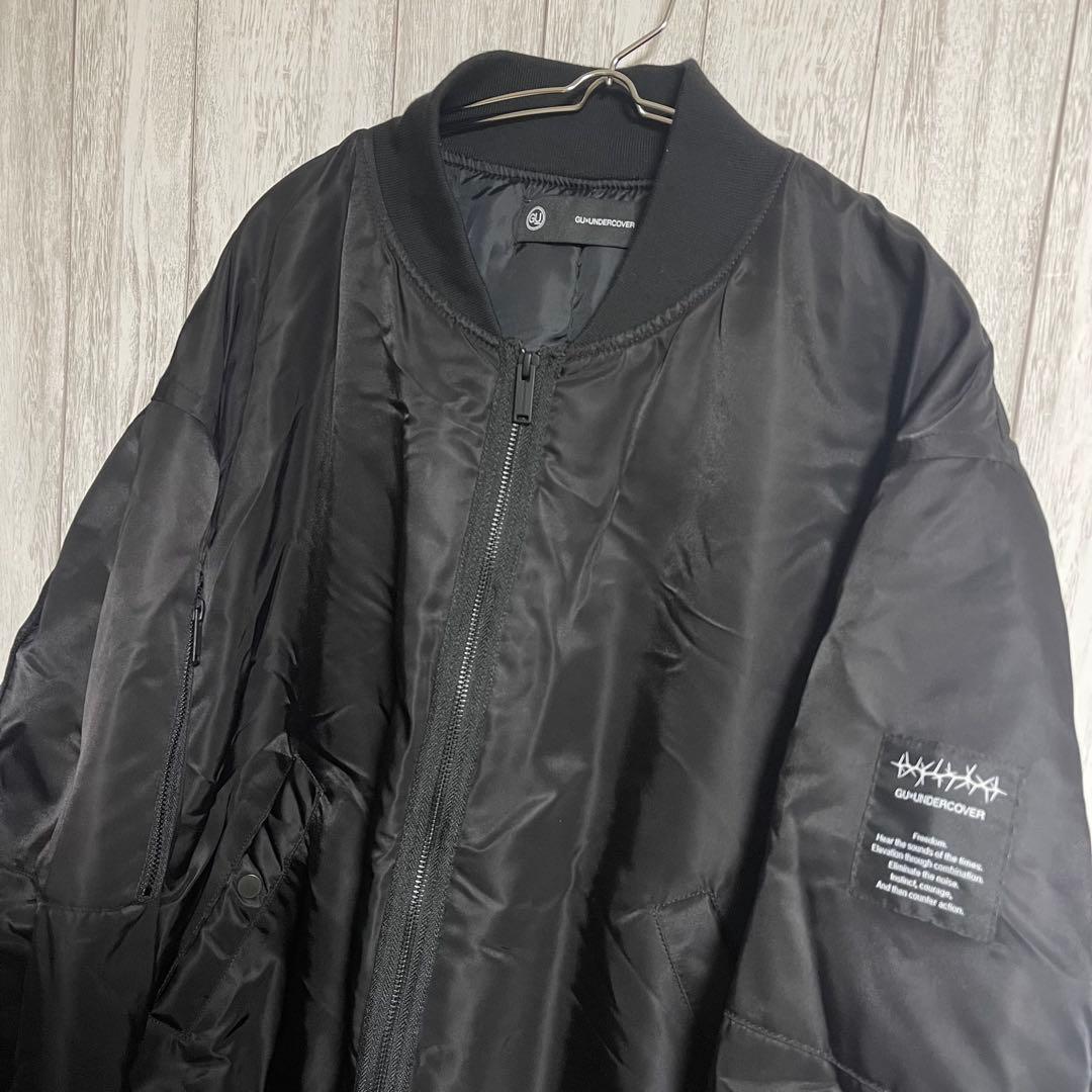 GU×UNDERCOVER MA-1 FreedomNoise XL 黒 極美品