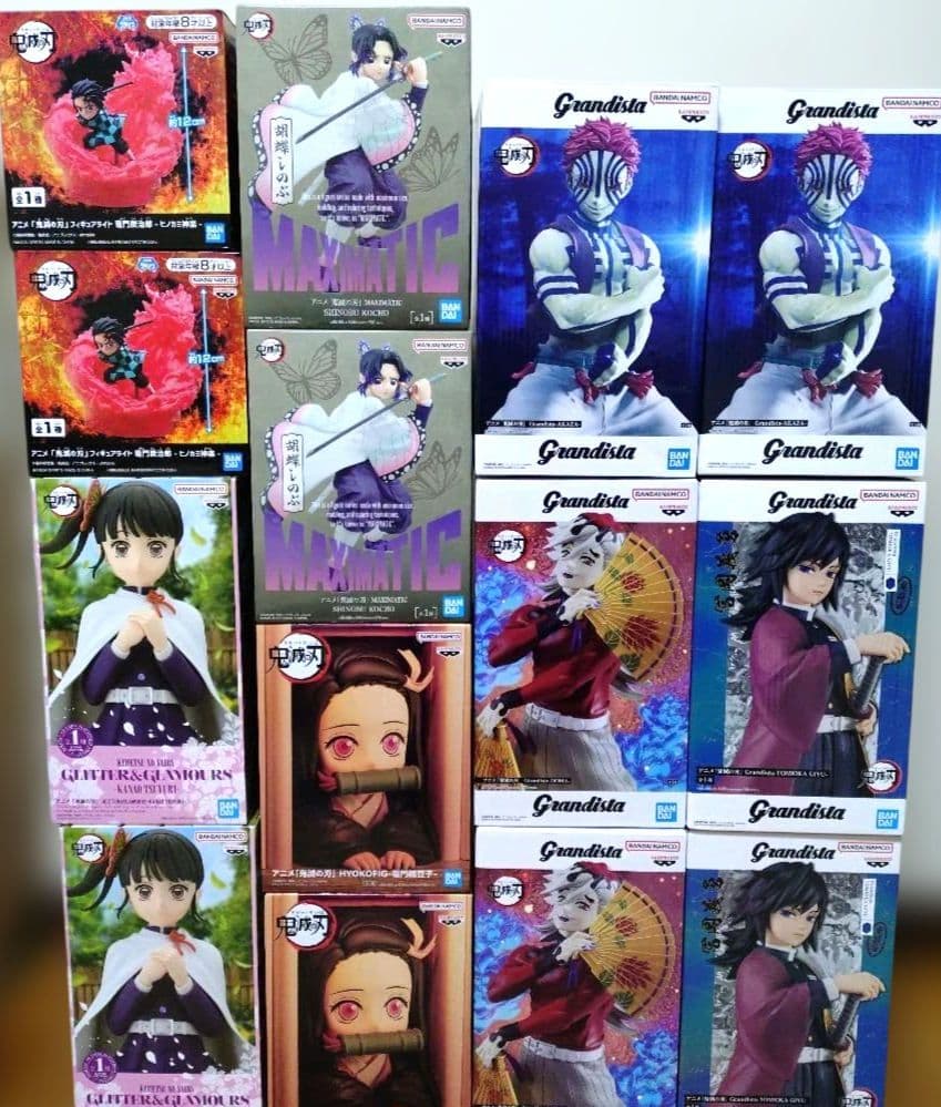 鬼滅の刃 フィギュア 14個セット　童磨　猗窩座　富岡義勇　禰豆子　胡蝶しのぶ