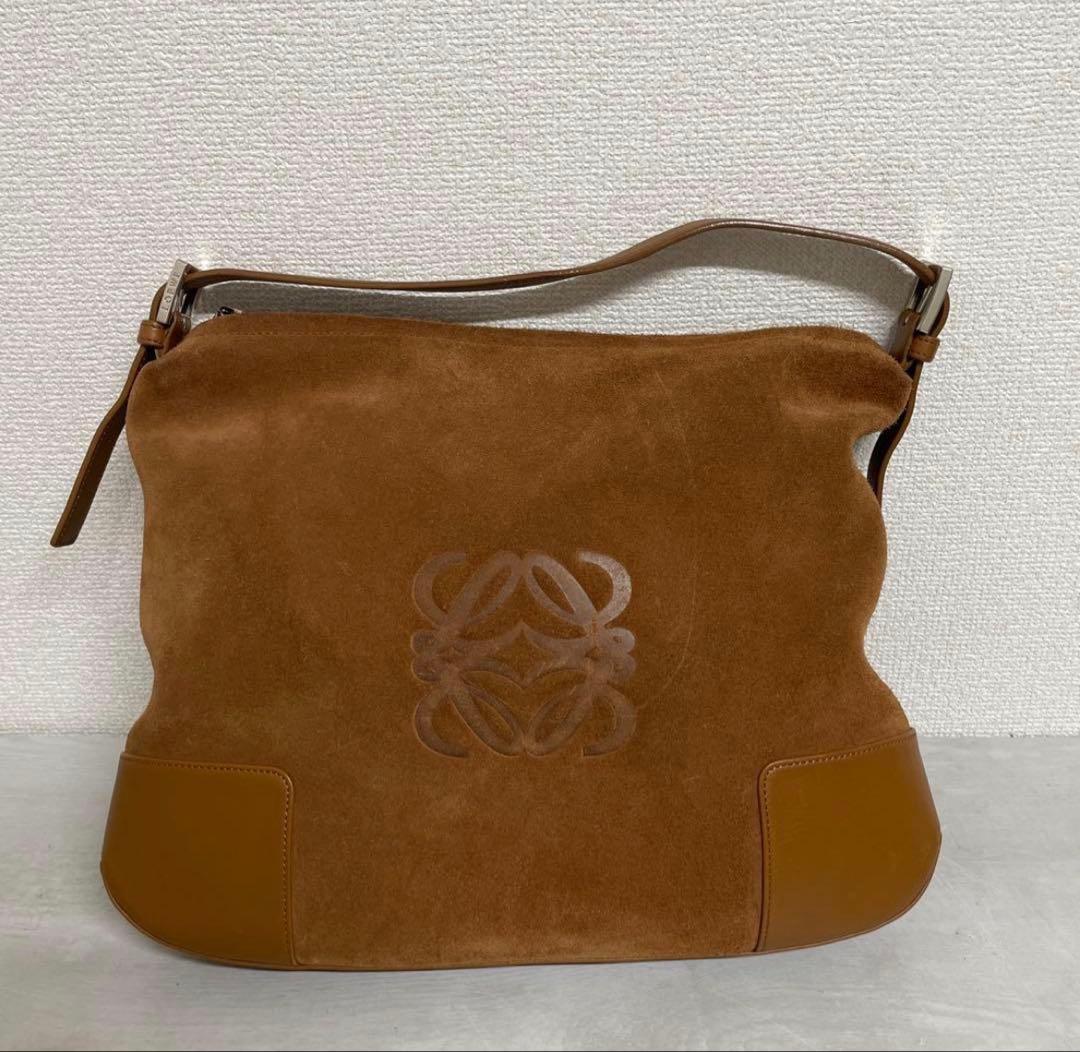 ロエベ　ワンハンドルトート　ブラウン