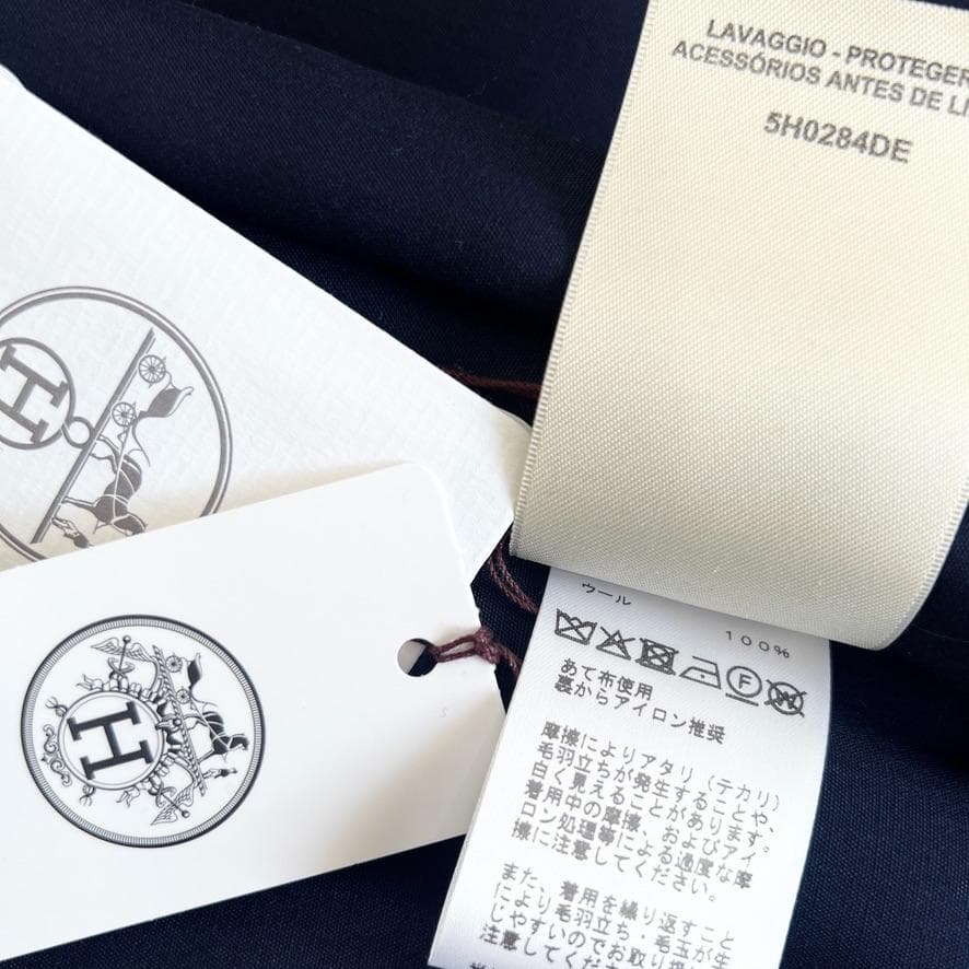 新品未使用タグ付★HERMES★2026新作★ヴァージンウール★トレンチ★コート