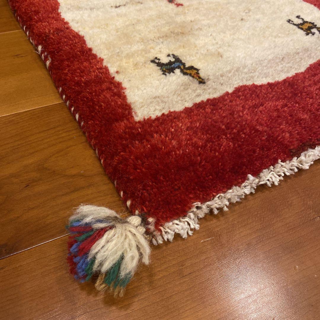 玄関マット　ペルシャギャッベ (ギャベ) カーペット　敷物　アクセントラグ