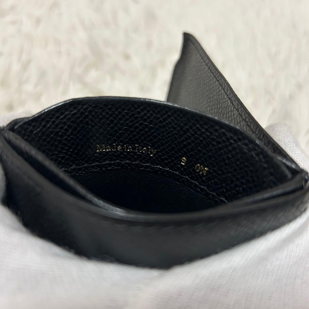 ⭐️極美品⭐️ヴァレクストラ　マネークリップ　二つ折り財布　レザー　ブラック