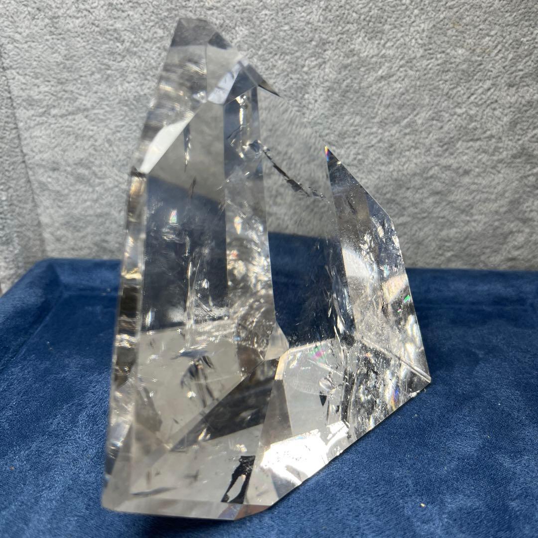 高品質水晶フリーフォーム　透明度最高　ブラジル産507g