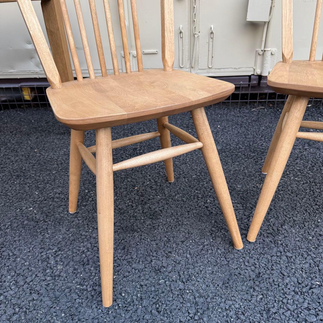 【美品】　関家具　マーガレット　無垢材 ダイニングチェア 北欧　バーチ材