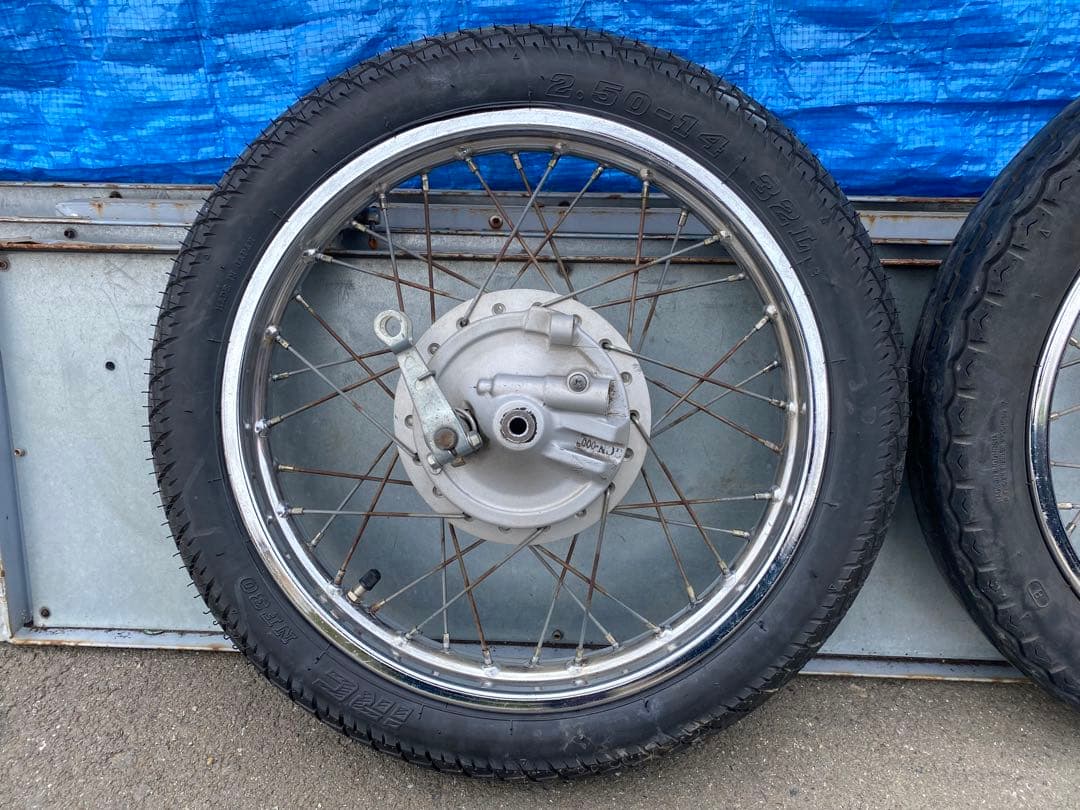 G926 リトルカブ ホイール IRC2.50-14 ダンロップ 2.75-14