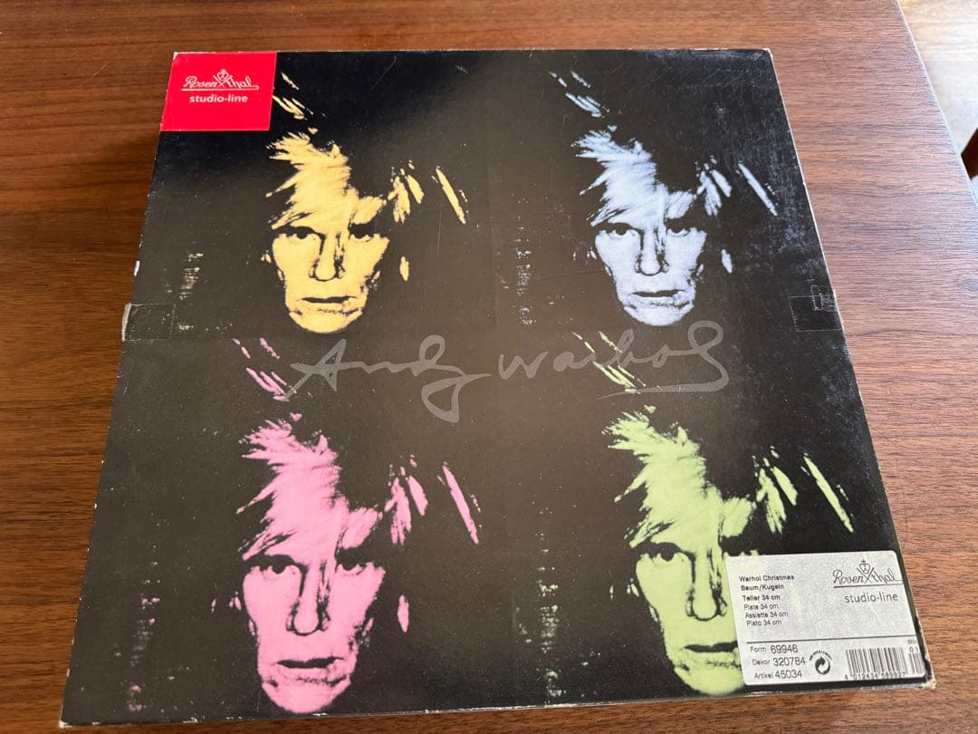 アンディ・ウォーホル クリスマスプレートローゼンタールスタジオライン320781