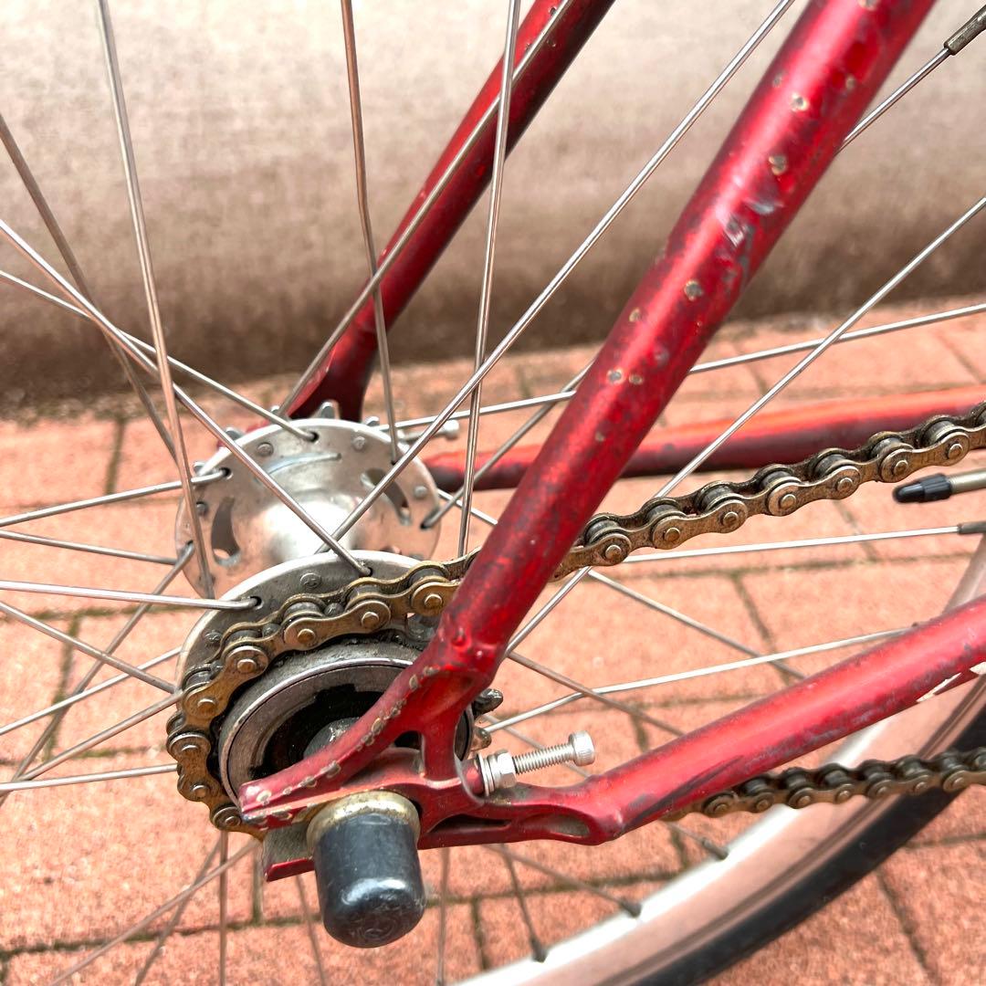 レア車体 cycroc flat1 シングル RED 485 ミニベロ