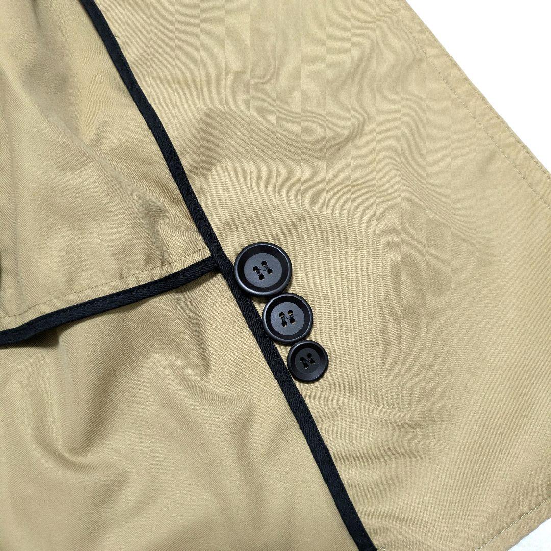 極美品✨ COACH トレンチコート レザー切り替え　ダブル　チャーム付き