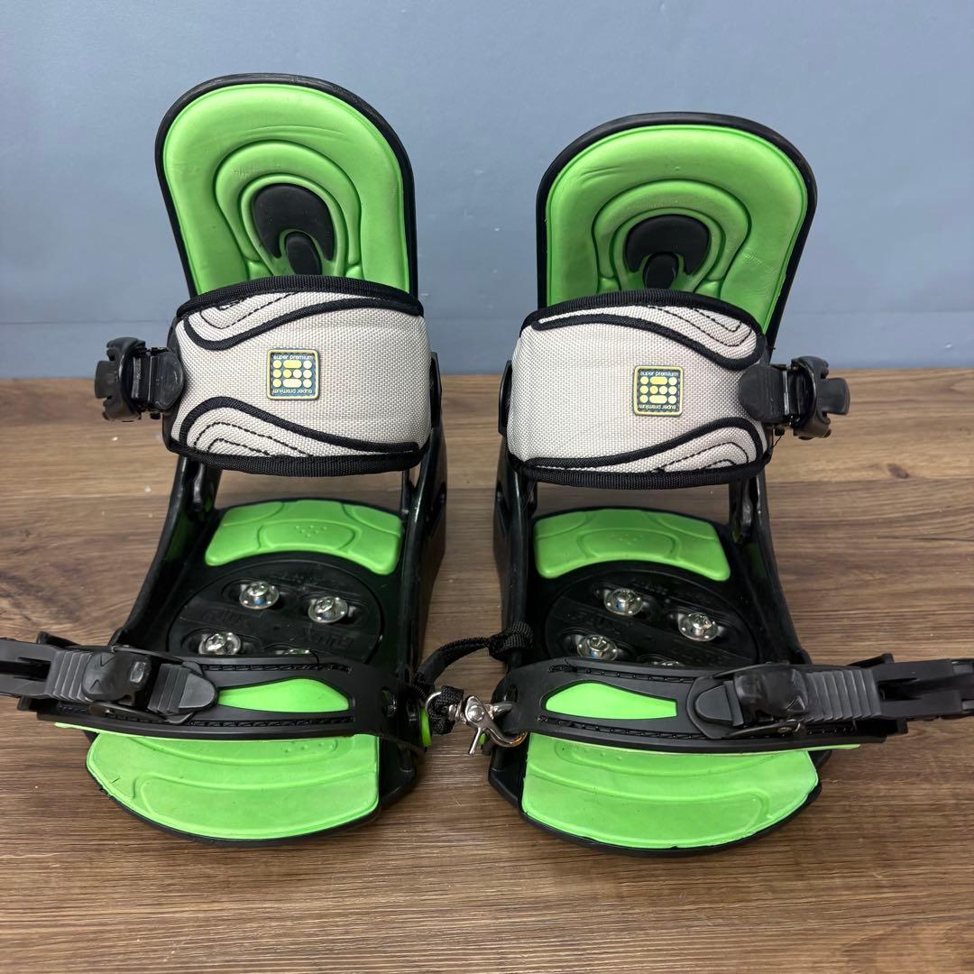 FLUX フラックス スノーボード ビンディング Lサイズ グリーン×ブラック