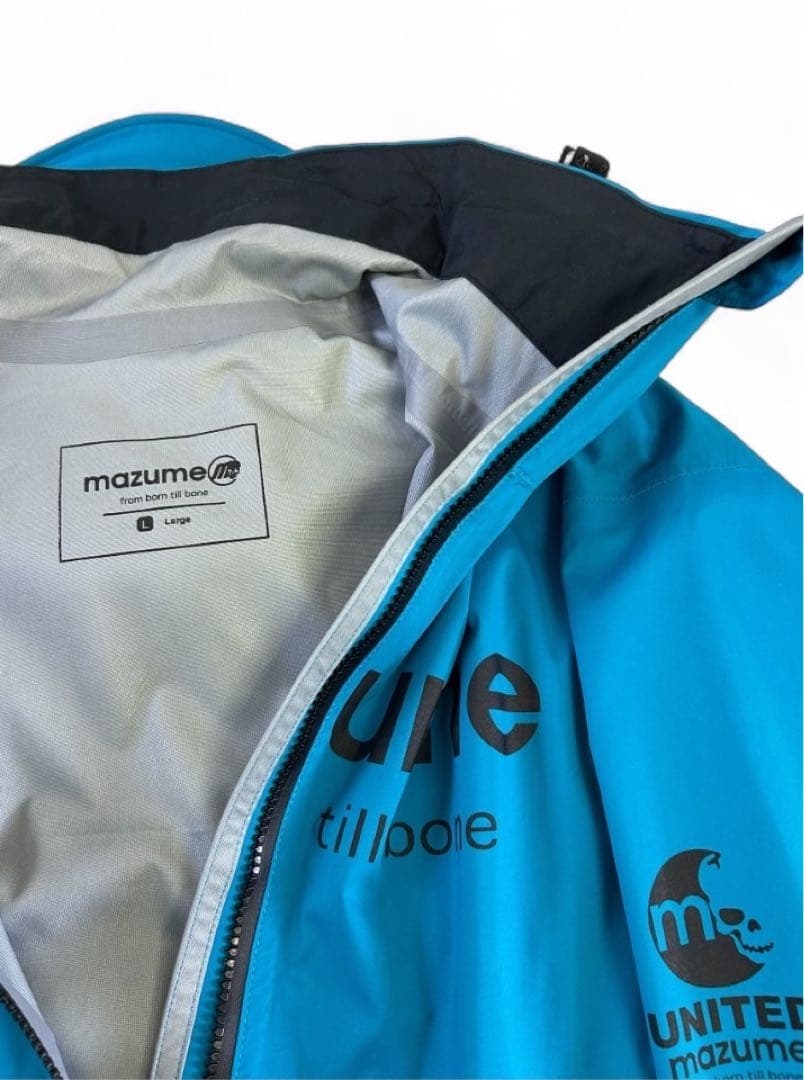mazume Lサイズ レインウェア 青
