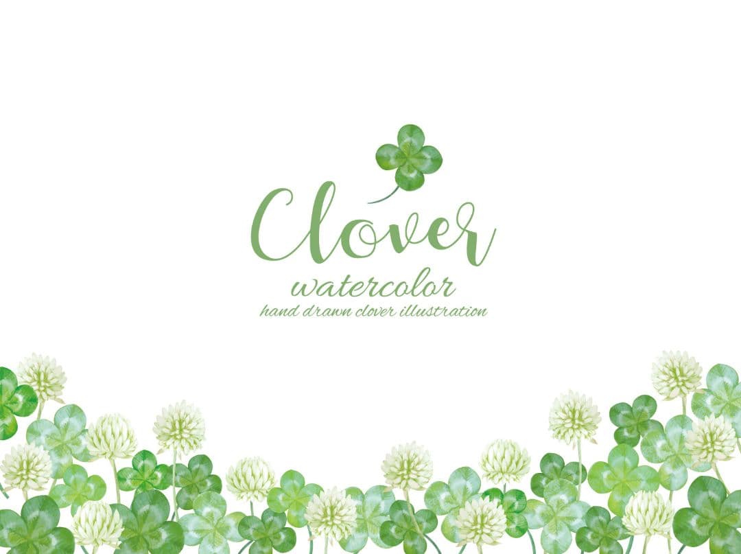 Jerry☆*°＊クローバー＆シロツメクサイラスト付きアクリル表札ＵＶ印刷