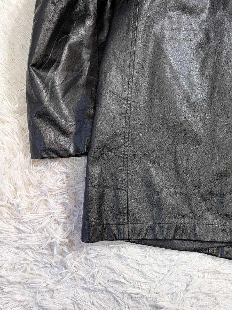 極希少　70s Sears シアーズ レザージャケット ボアライナー付 46 黒