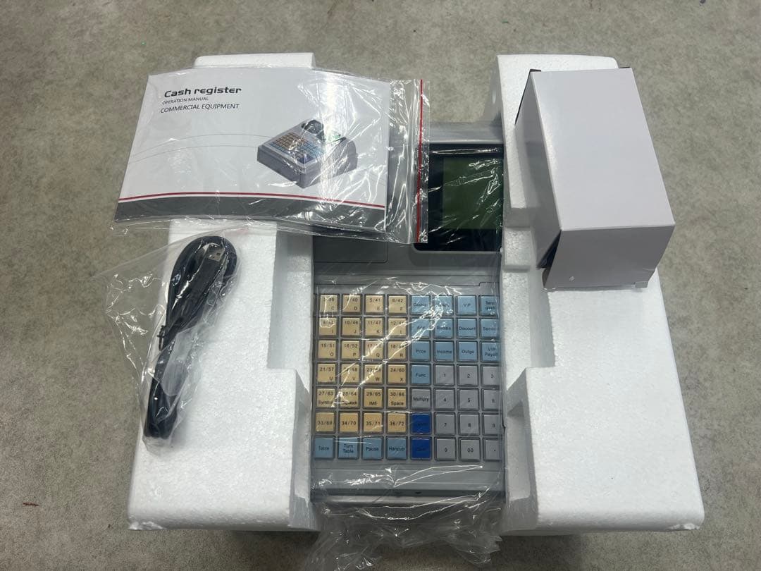 【新品・未使用】業務用レジスター C50｜取扱説明書付き・USB対応・店舗用