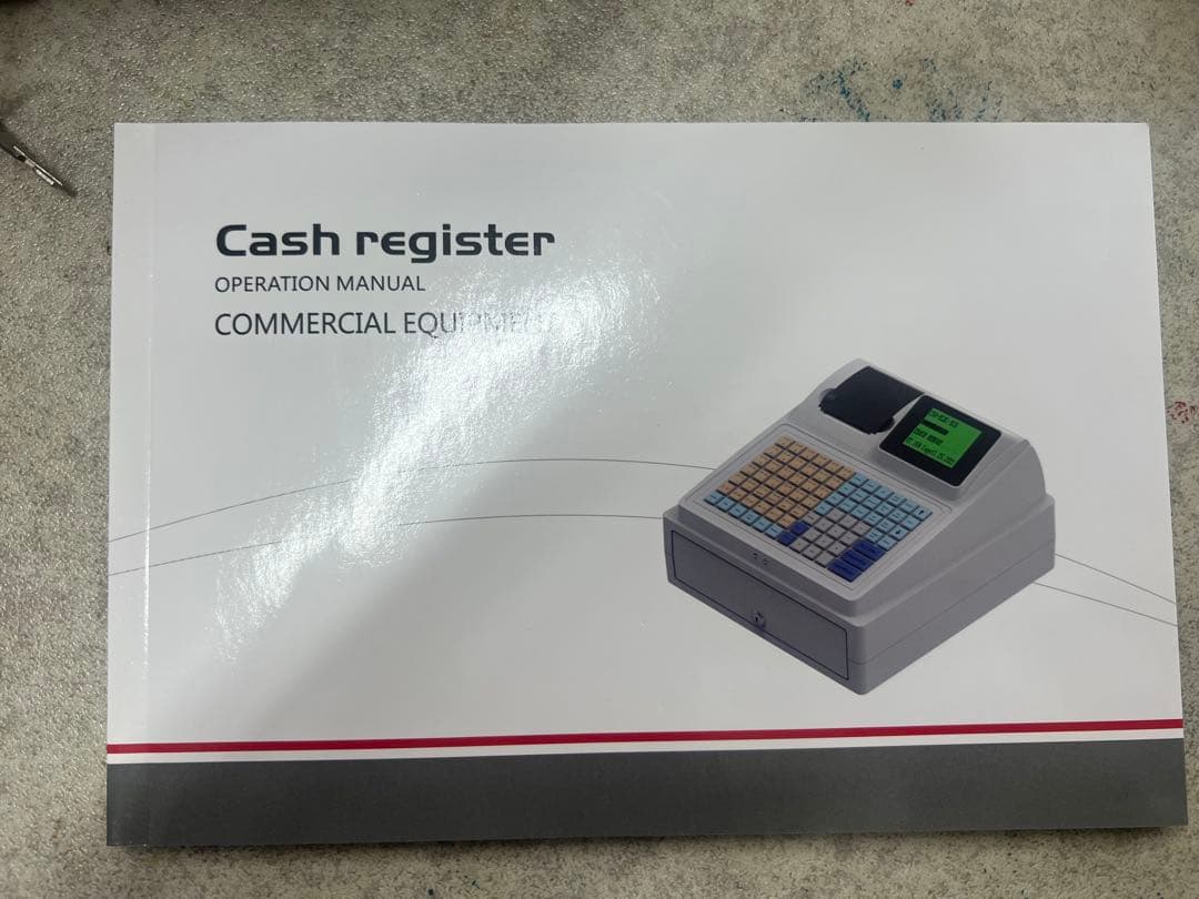 【新品・未使用】業務用レジスター C50｜取扱説明書付き・USB対応・店舗用