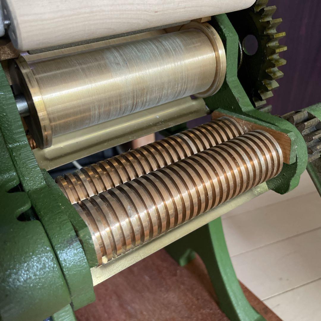 美品！小野式　両刃タイプ　製麺機　激レア自家製麺派は重宝確実 1mm 2mm