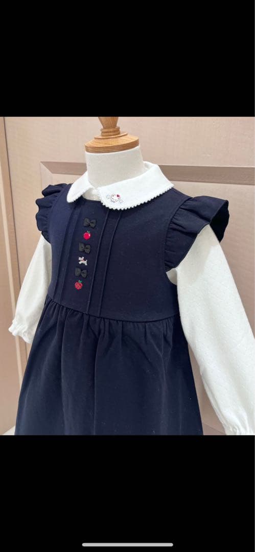 【美品】現行品 familiar ジャンパースカート ブラウス セット 80