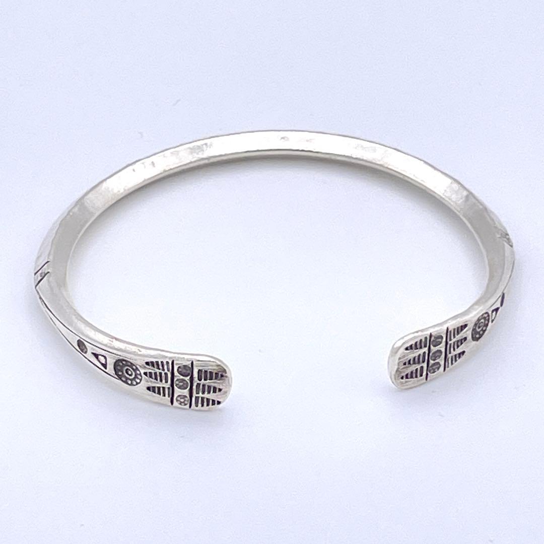 新品✨カレンシルバー【平打ち バングル】ハンドメイド/ユニセックス カレン族
