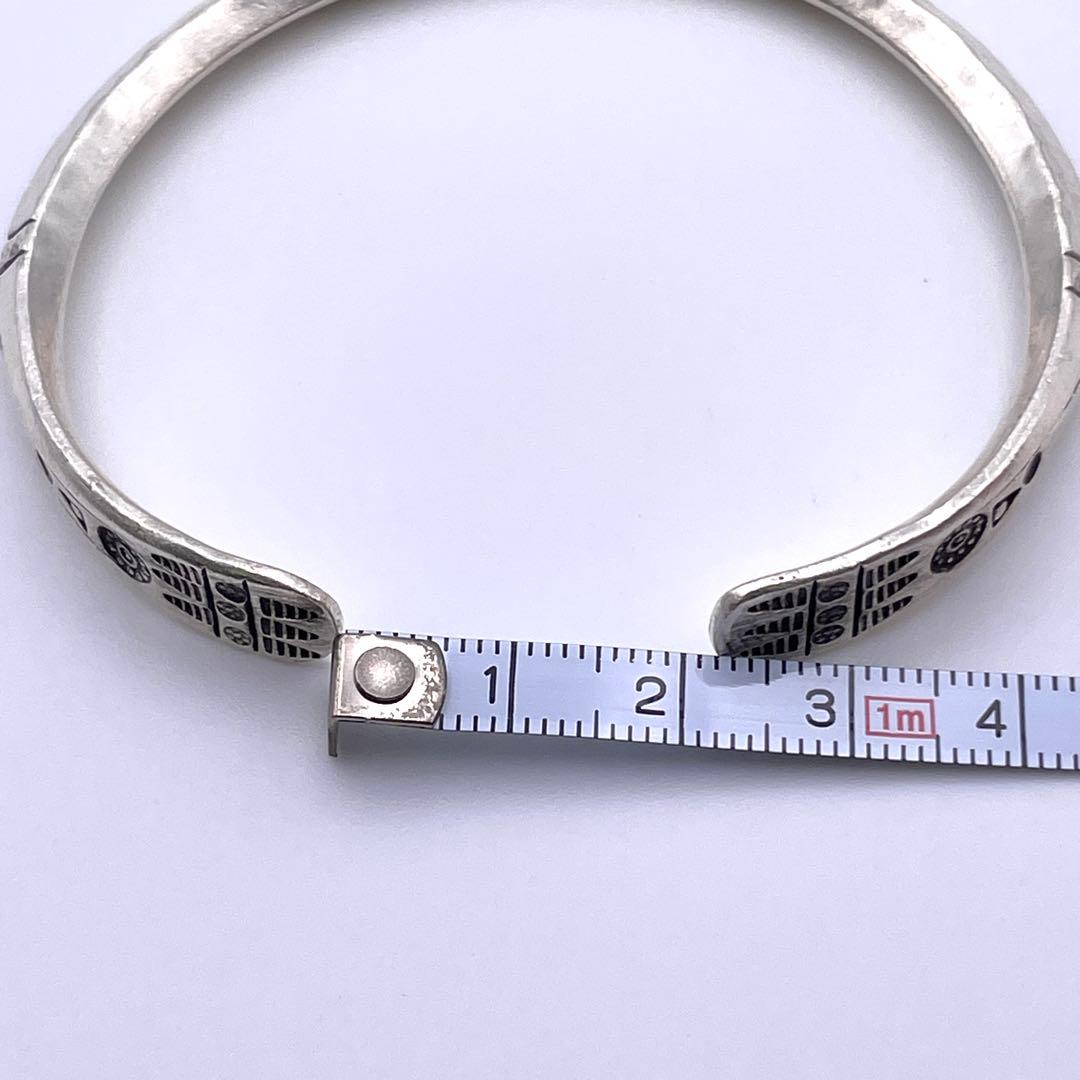 新品✨カレンシルバー【平打ち バングル】ハンドメイド/ユニセックス カレン族