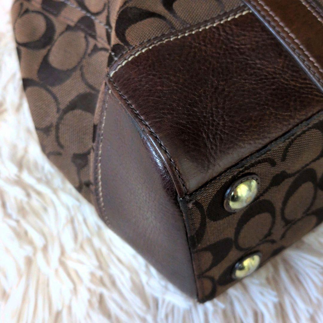 【希少】Vintage Coach Tote Bag Turn Lock Y2K