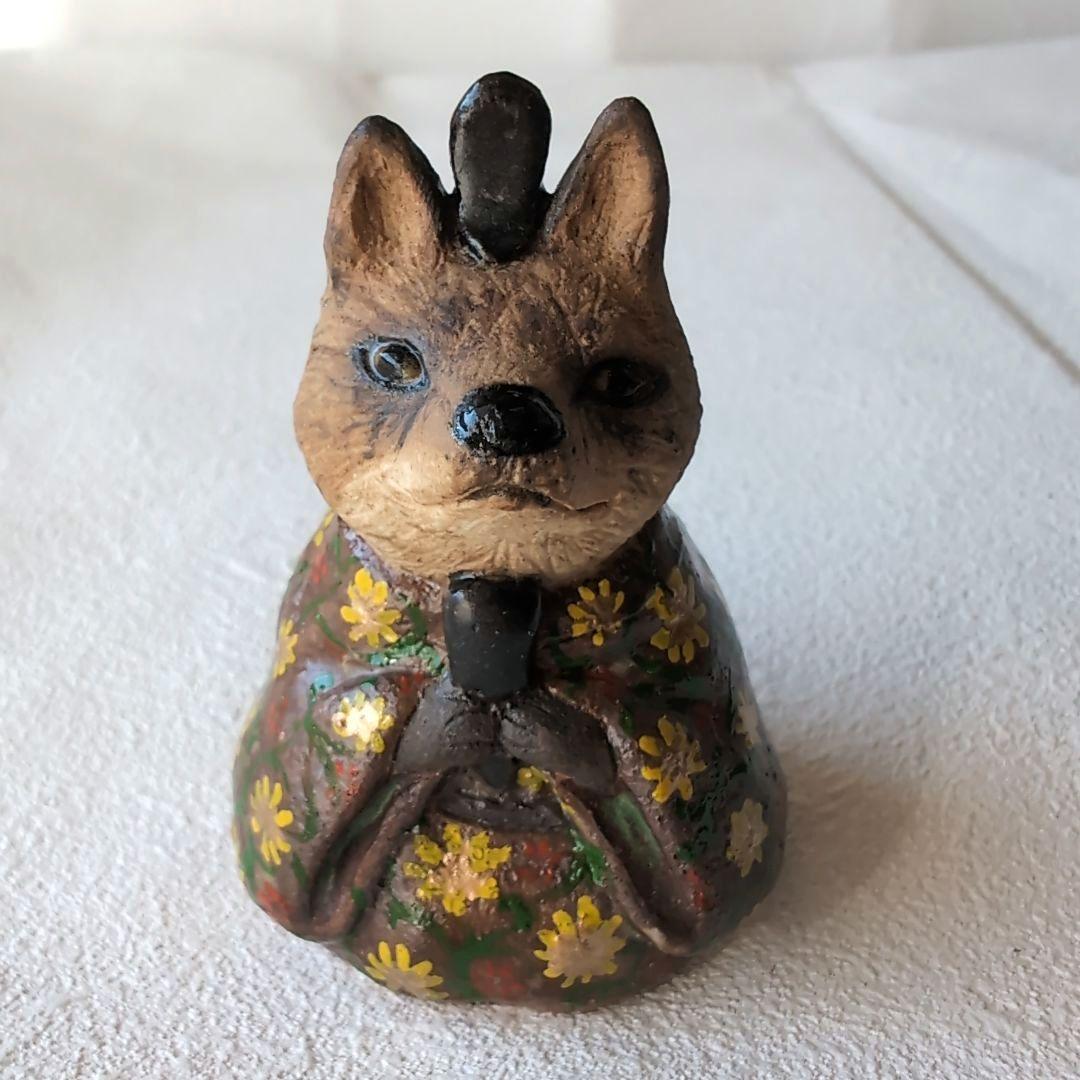 狐の雛人形3 陶器製　伝統的スタイル