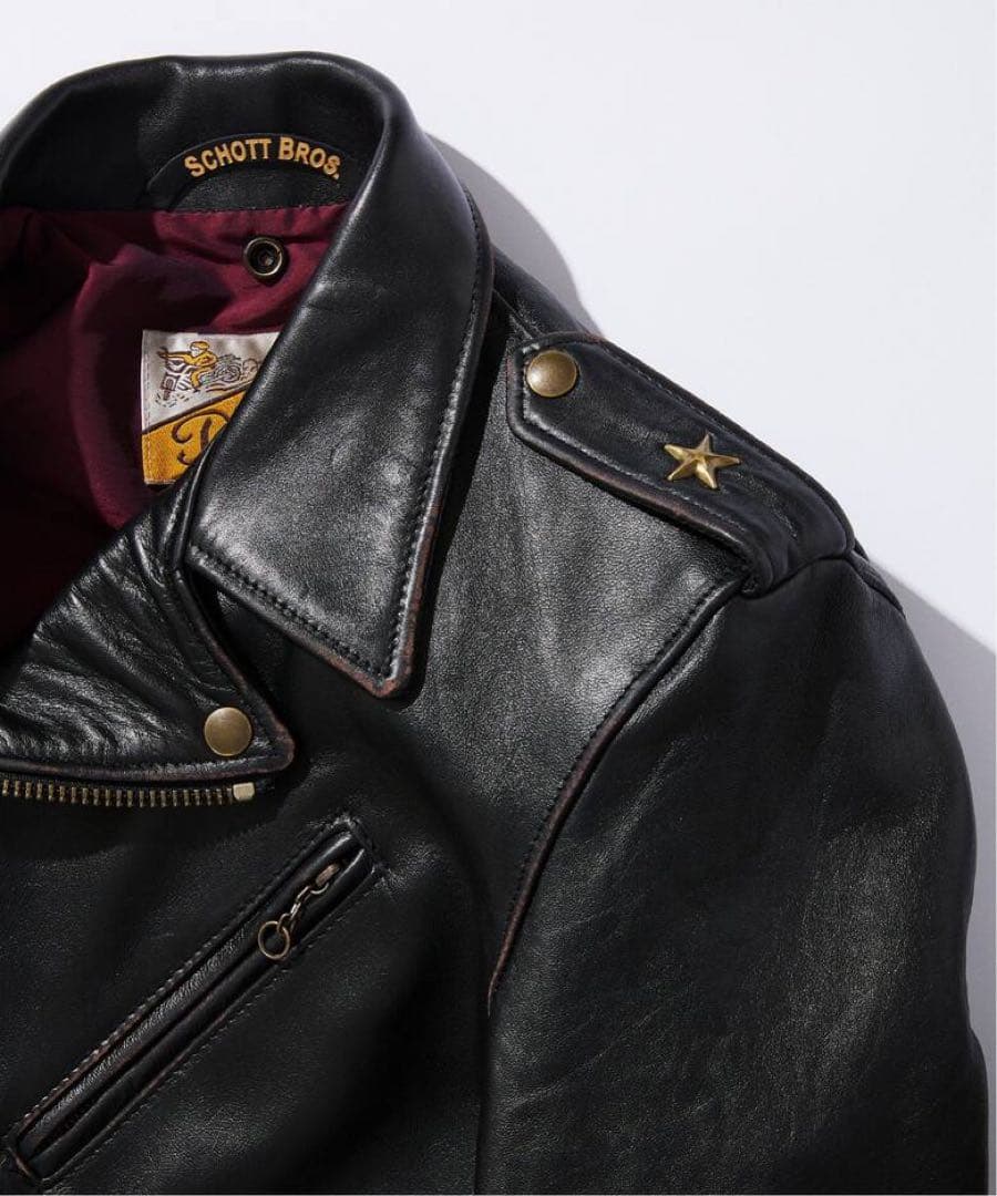 Schott JOURNAL STANDARD別注レザーライダースジャケット