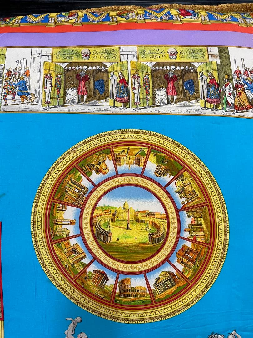 レア貴重‼︎ 価値ある ヴェルサーチ 超特大フリンジ付　 古代ローマ調