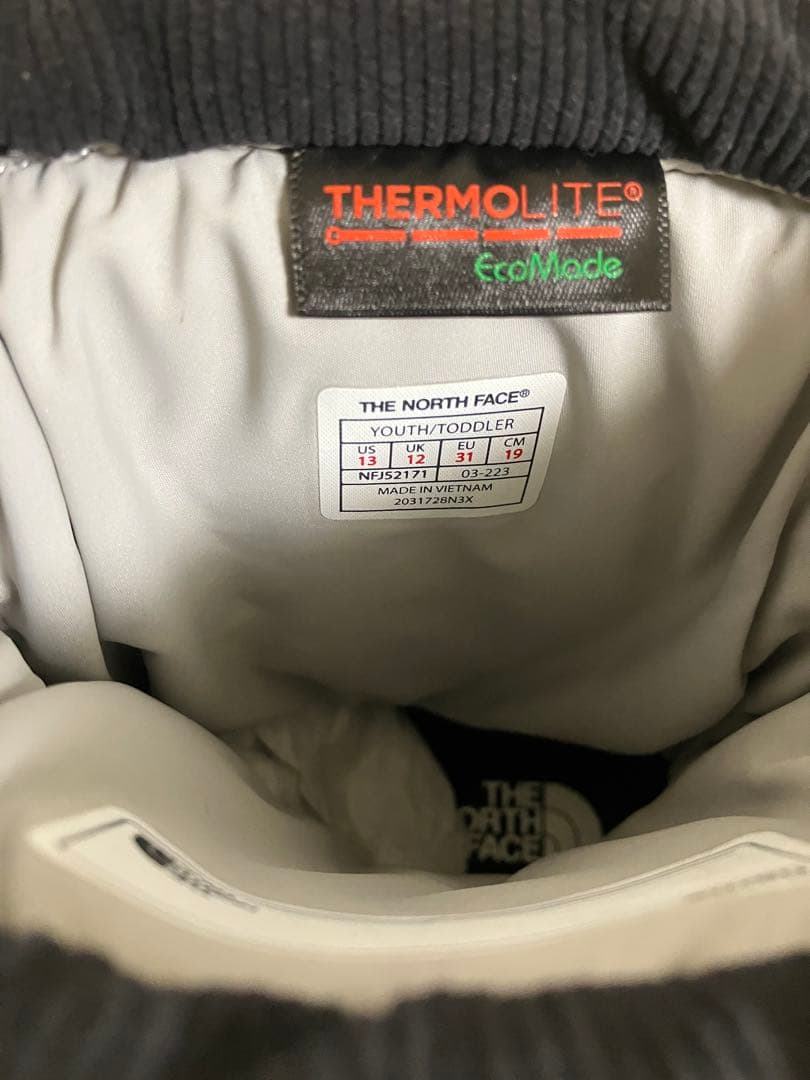 ノースフェイス　キッズ　ヌプシ　ブーティ　19
