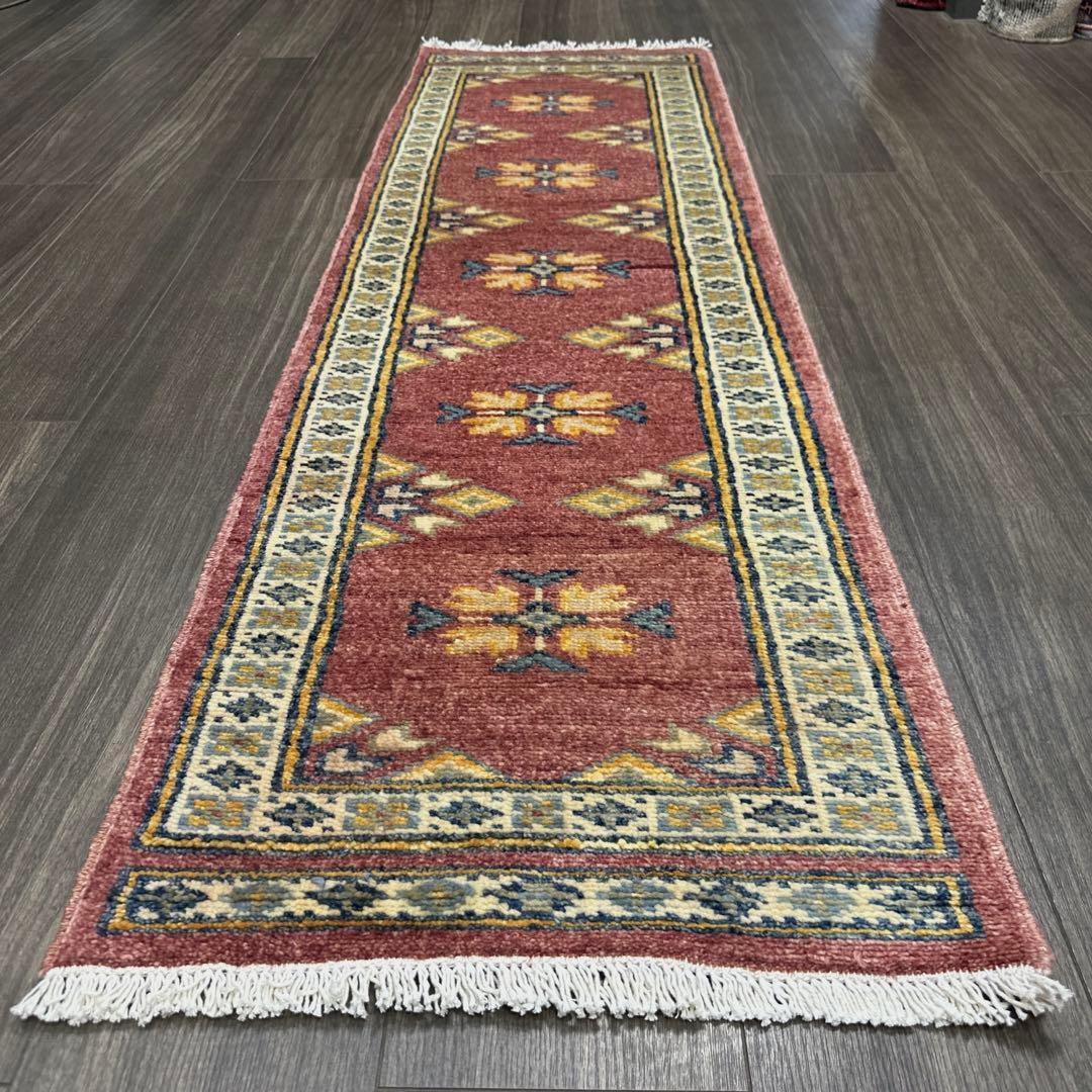 53cmx171cm 廊下敷き手織り絨毯上がりかまちファインウールラグランナー